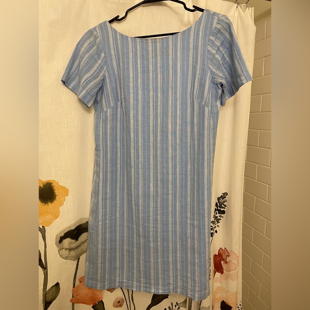 Anthropologie Bow-Back Baby Blue Size 4 Sundress